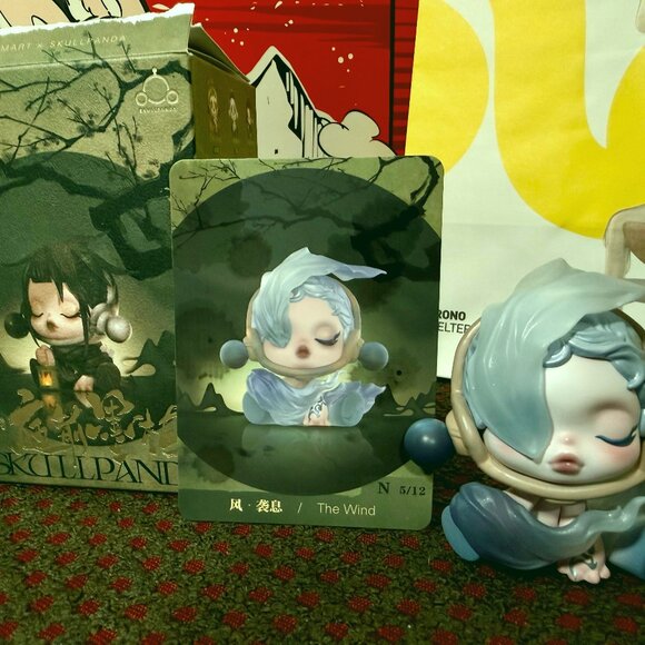 POP MART SKULLPANDA Ink Plum Blossom Series-THE WIND - Authentic (OPEN BOX) - Picture 5 of 11